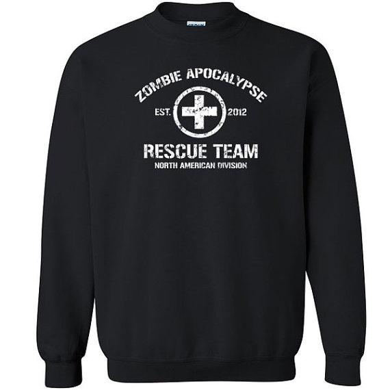 Zombie Apocalypse Rescue Team Unisex Sweatshirt