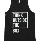 Think outside the box Unisex Tank Top