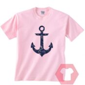 Anchor Light Pink Unisex T Shirt
