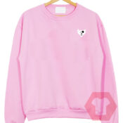 Cat and Dog Simple Funny Pink Unisex Sweatshirt