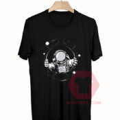 Black Hole Astronout Unisex T Shirt
