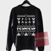 Cheap Sweatshirt Pew Pew Christmas Unisex on Sale