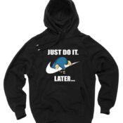 Cheap Custom Hoodie Just Do It Snorlax Pokemon on Sale