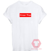 Cheap Custom Tees Stranger Things Logo On Sale