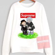 Cheap Custom Supreme Style Rick And Morty Unisex Sweatshirt