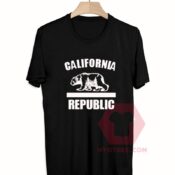 Cheap Custom Tees California Republic On Sale