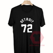 Cheap Custom Tees Detroit 72 On Sale