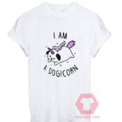 Cheap Custom Tees I am Dogicorn On Sale
