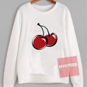 Cheap Custom Tees Cherry Red Sweatshirt