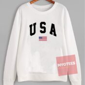 Cheap Custom Tees USA Flag Sweatshirt