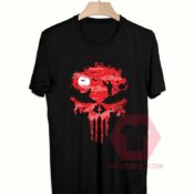 Affordable Custom Red Night Skull T-Shirt