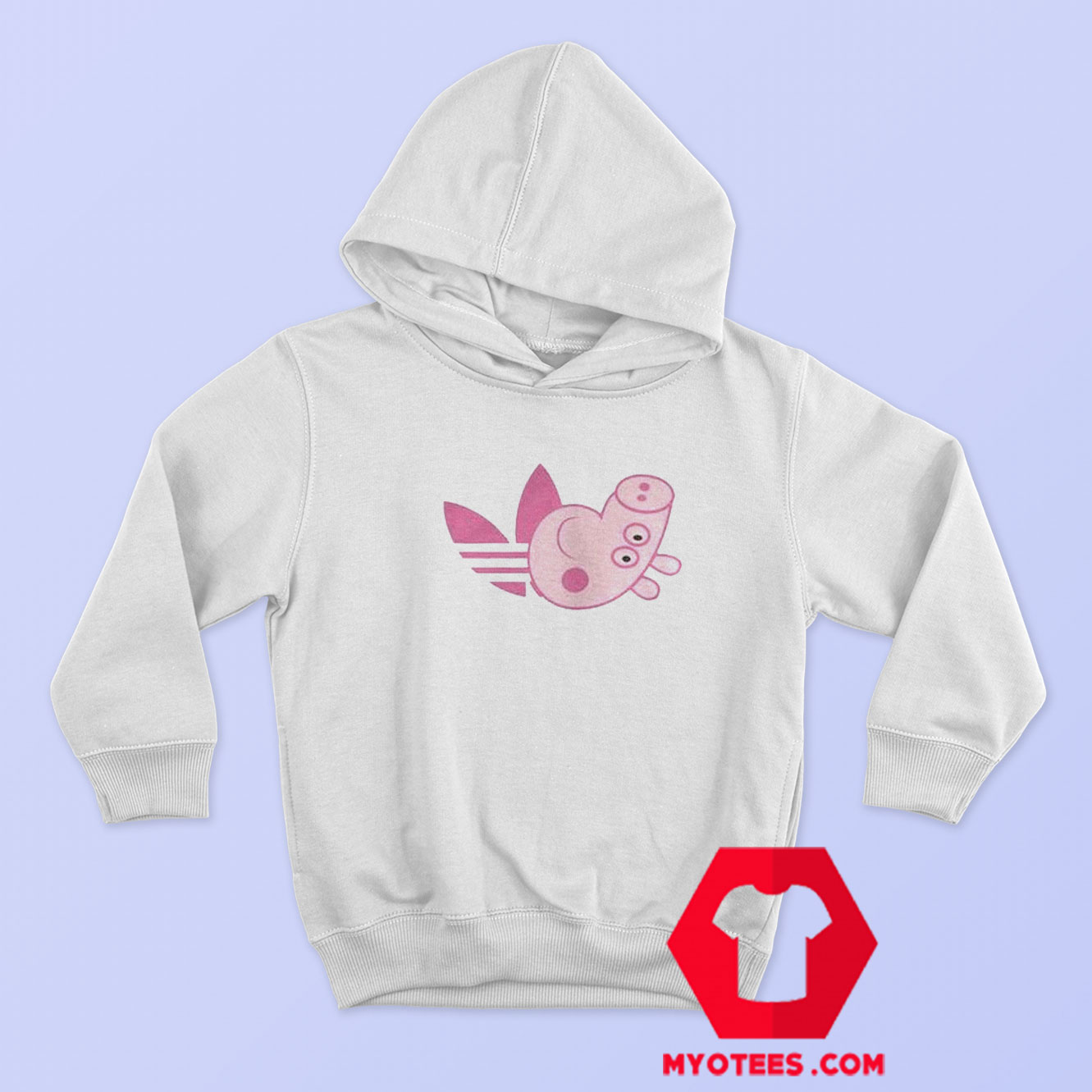 Adidas x Peppa Pig Parody Funny Hoodie