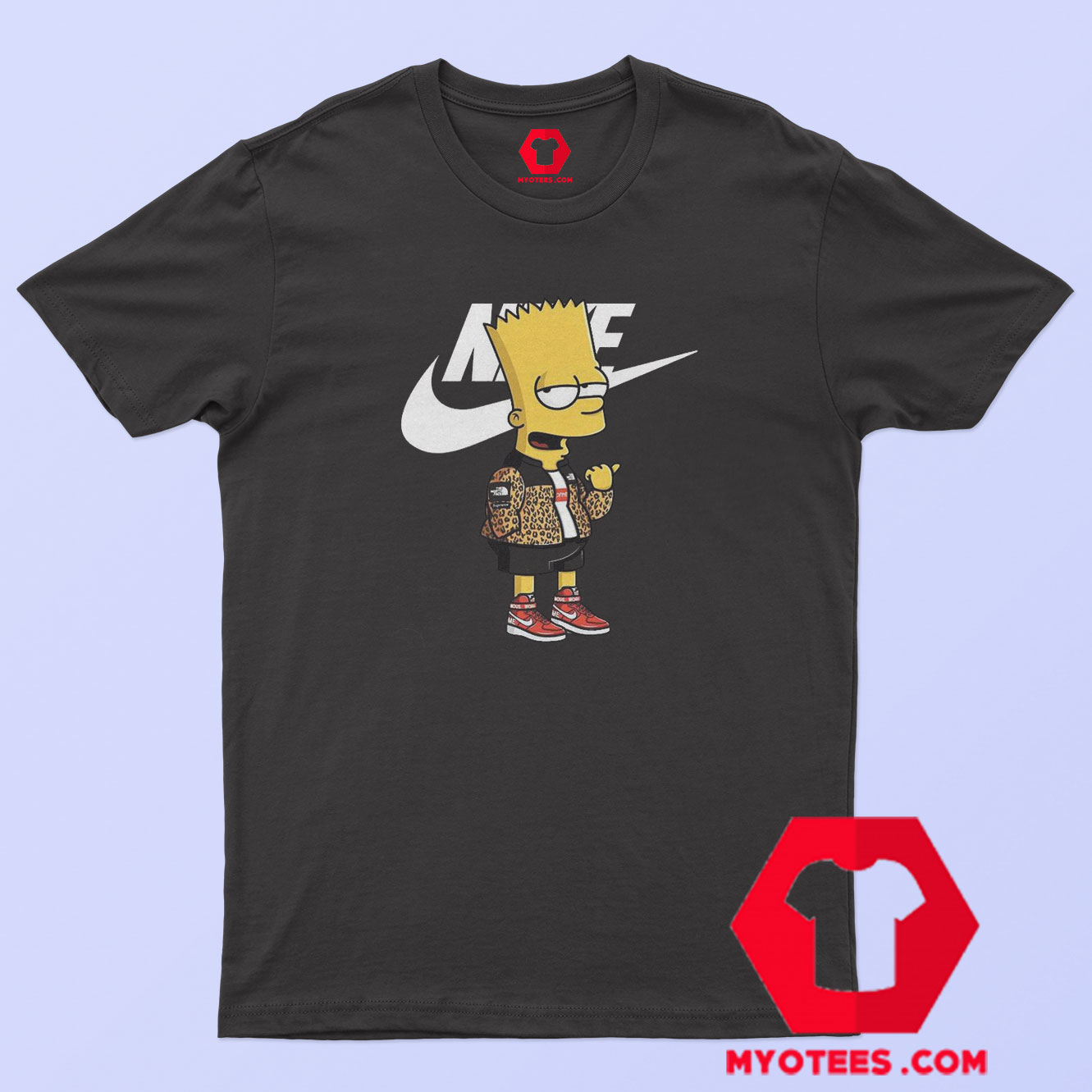 The Simpsons Bape Supreme With Nike Graphic T Shirt