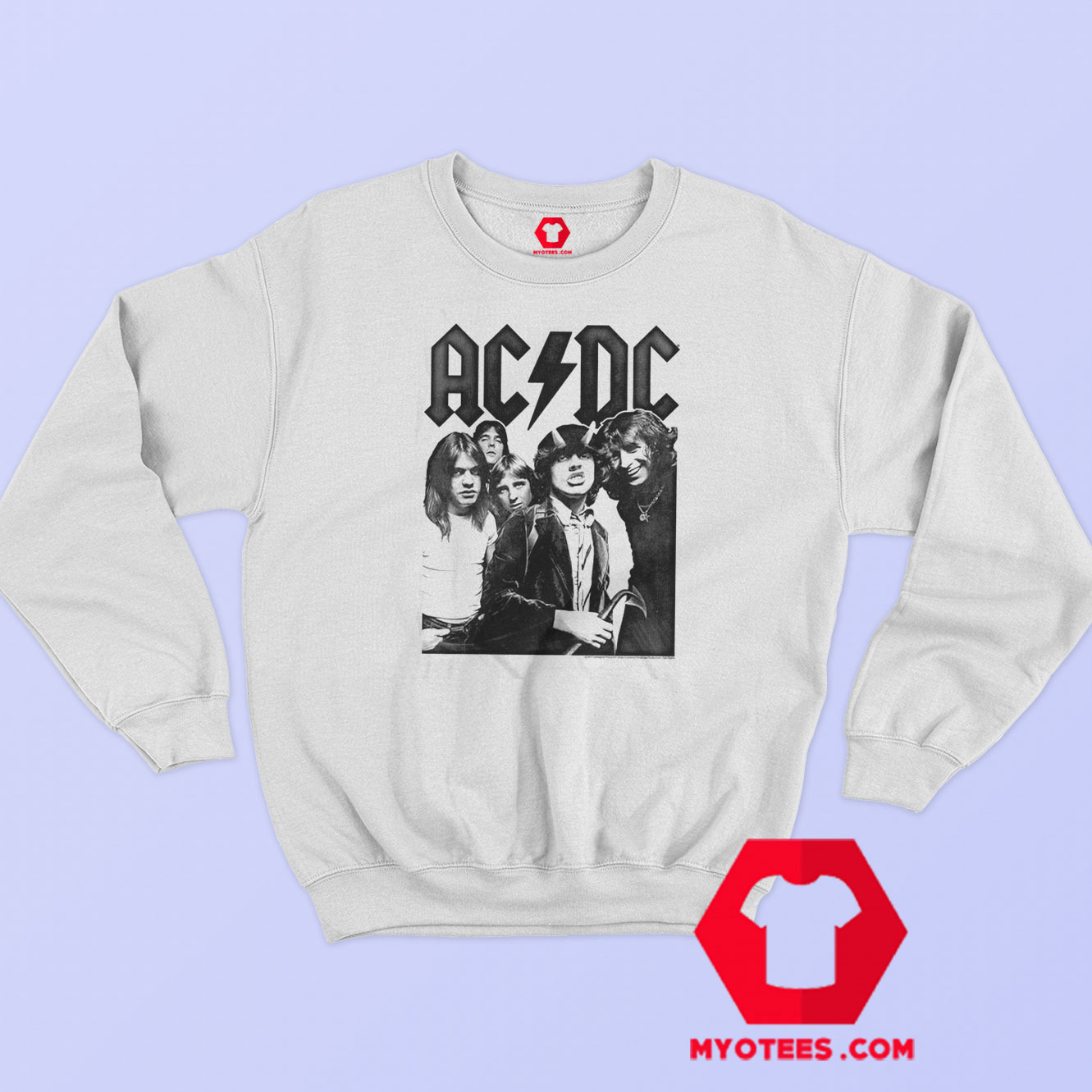 ACDC Rock Group Vintage Photo Sweatshirt
