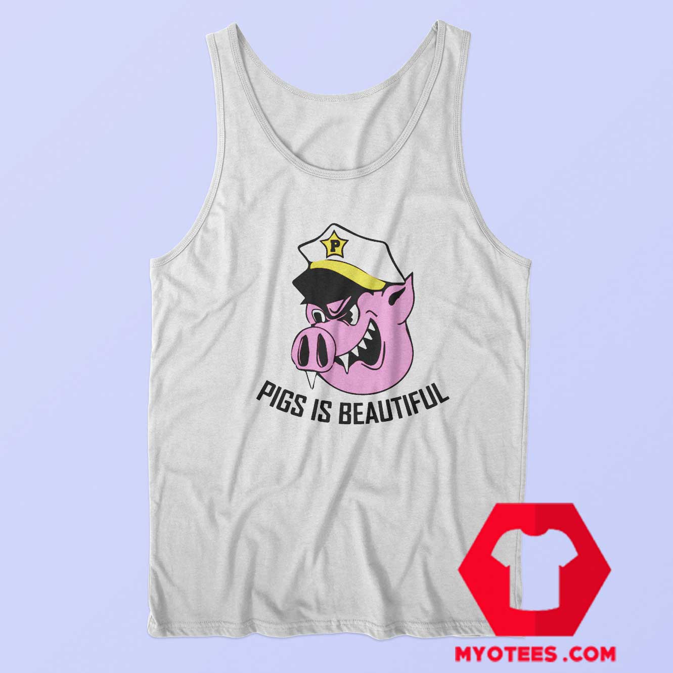 Best Vintage Pigs Is Beautiful Funny Tank Top