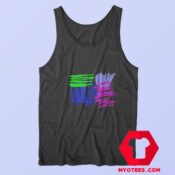 Color Splash Trendy 80s 90s Vintage Design Tank Top