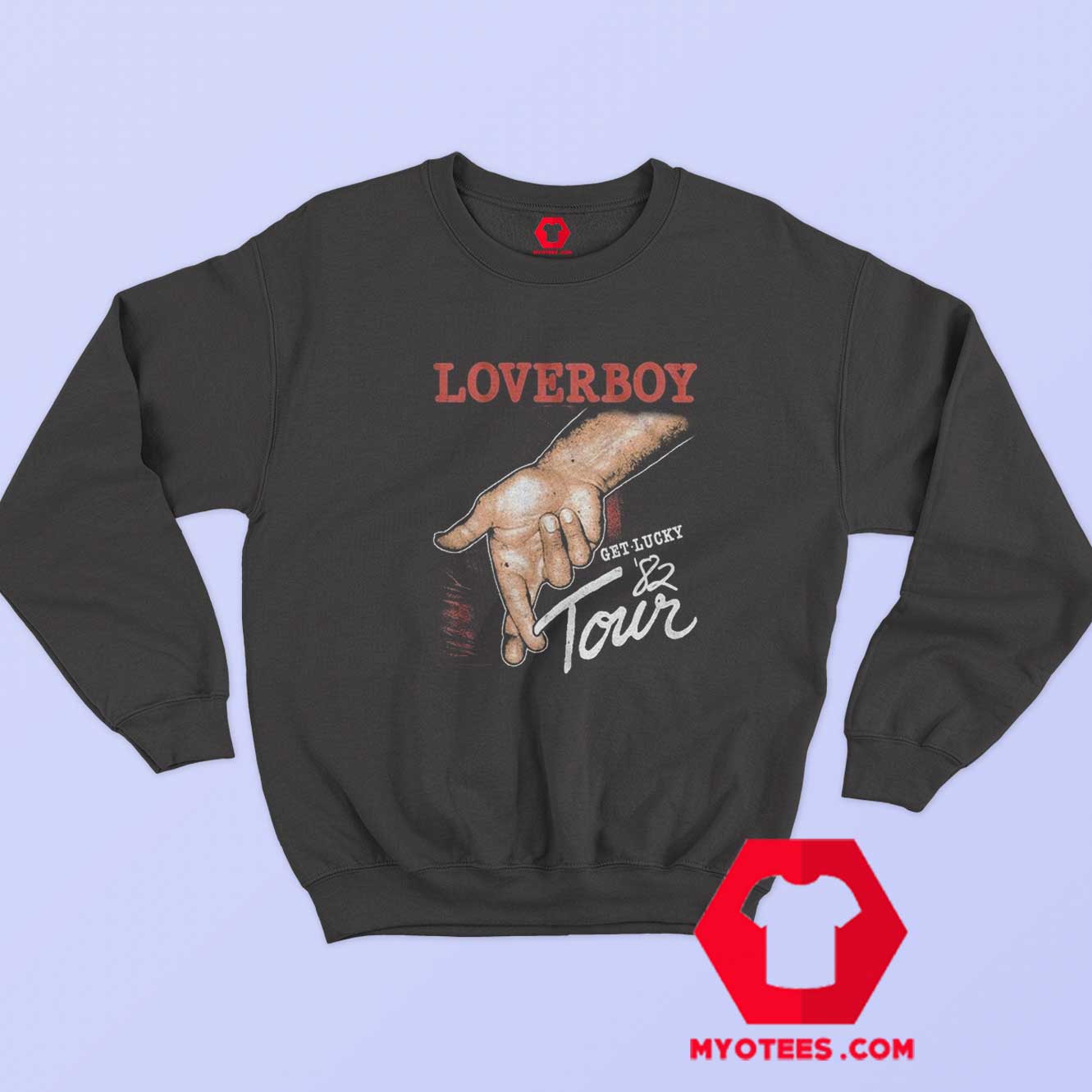 Loverboy Get Lucky Tour 1982 Album Sweatshirt