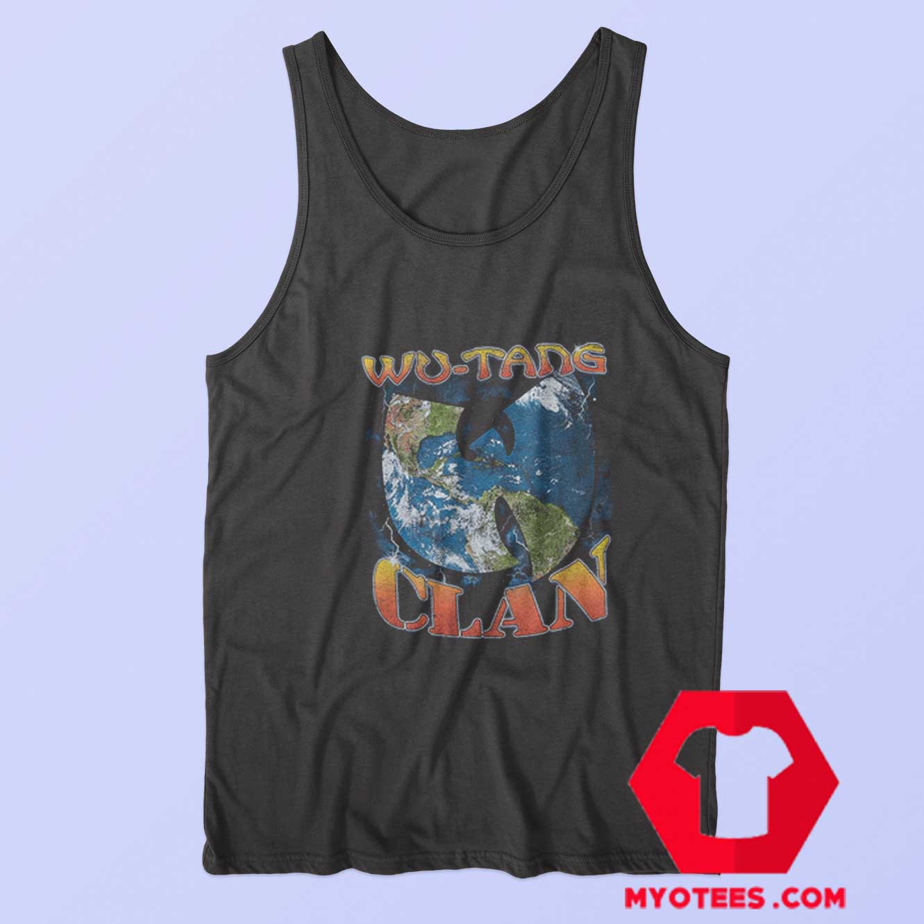 Vintage Wu Tang Clan Earth Logo Tank Top