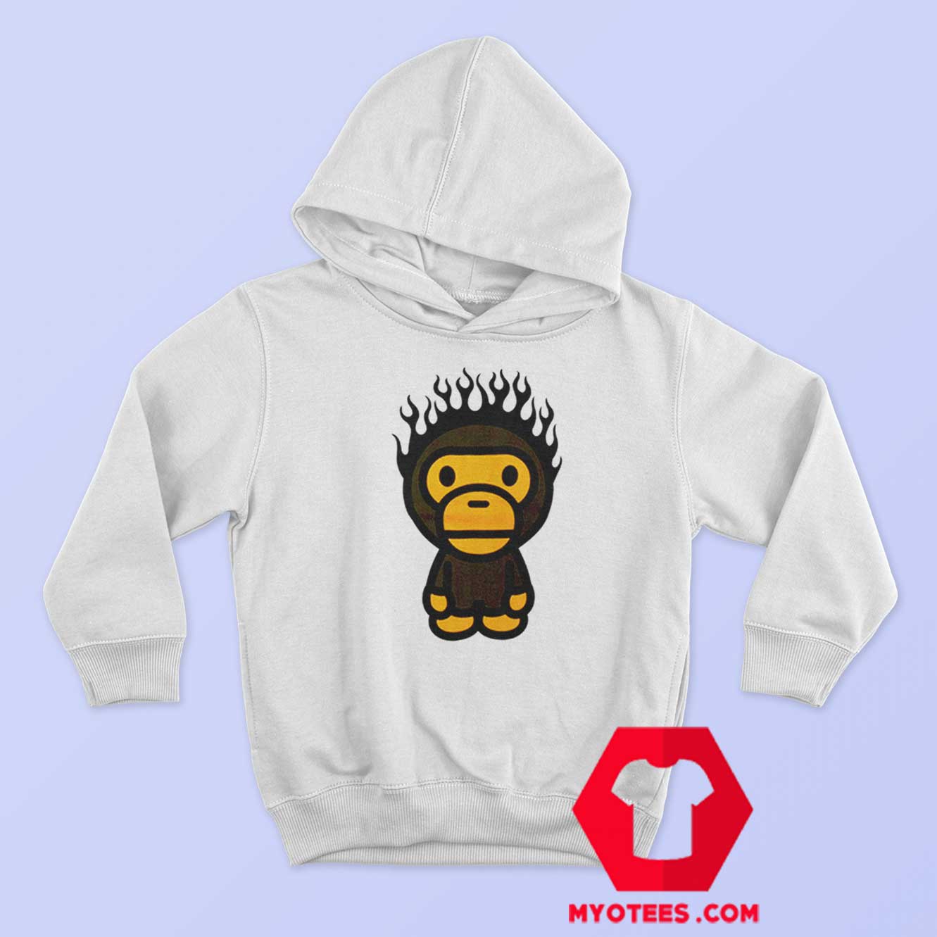 A Bathing Ape Baby Milo Fire Head Unisex Hoodie