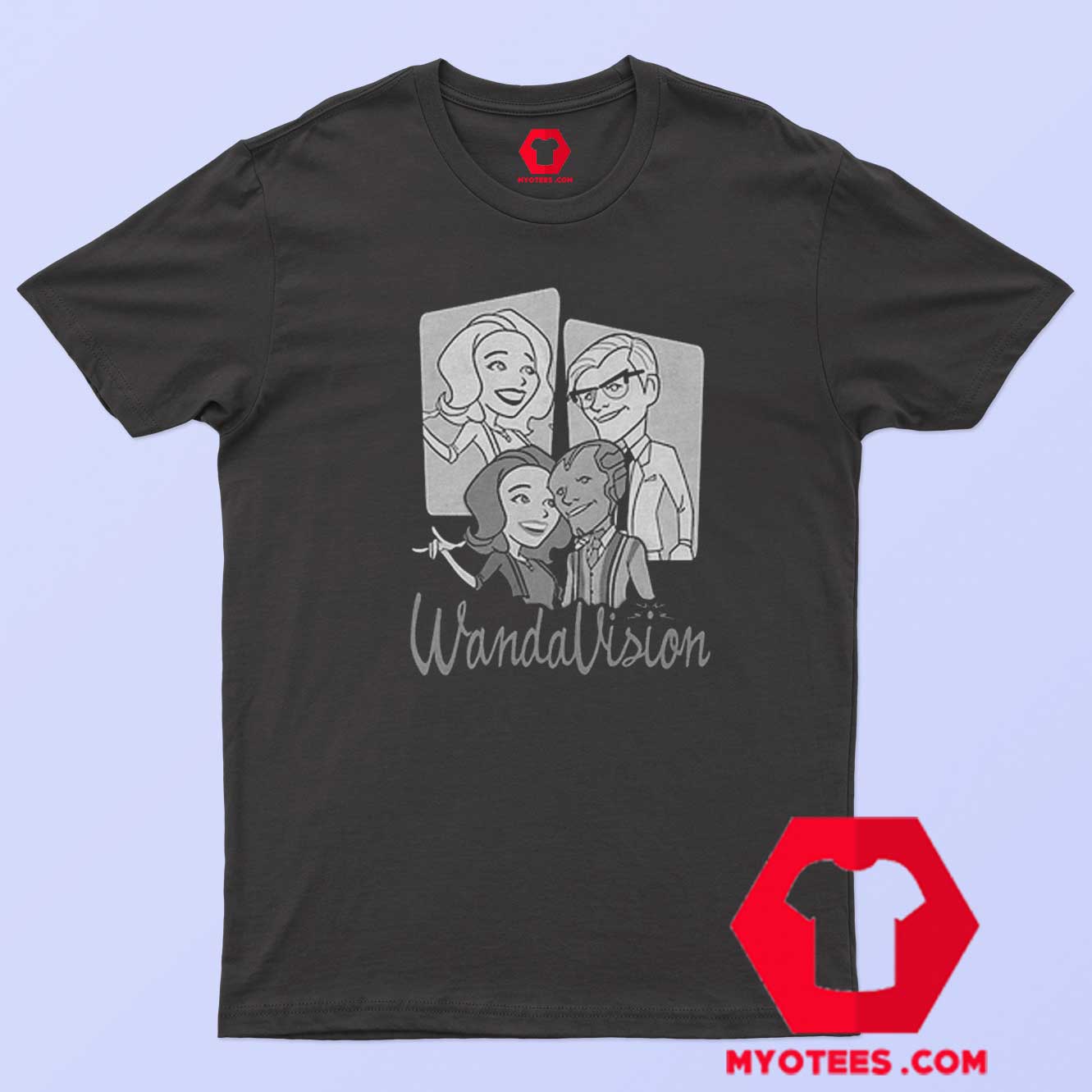 Marvel WandaVision Character Panels T Shirt