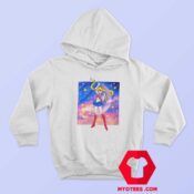 Vintage Sailor Moon Sunset Pose Unisex Hoodie