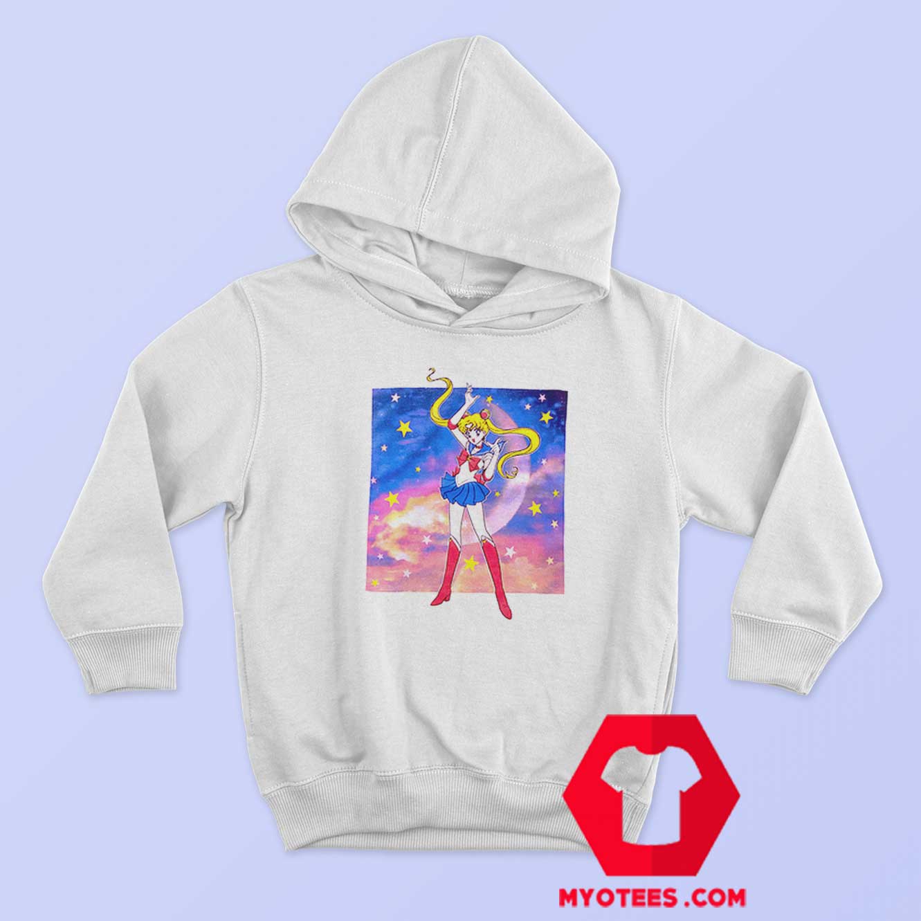 Vintage Sailor Moon Sunset Pose Unisex Hoodie