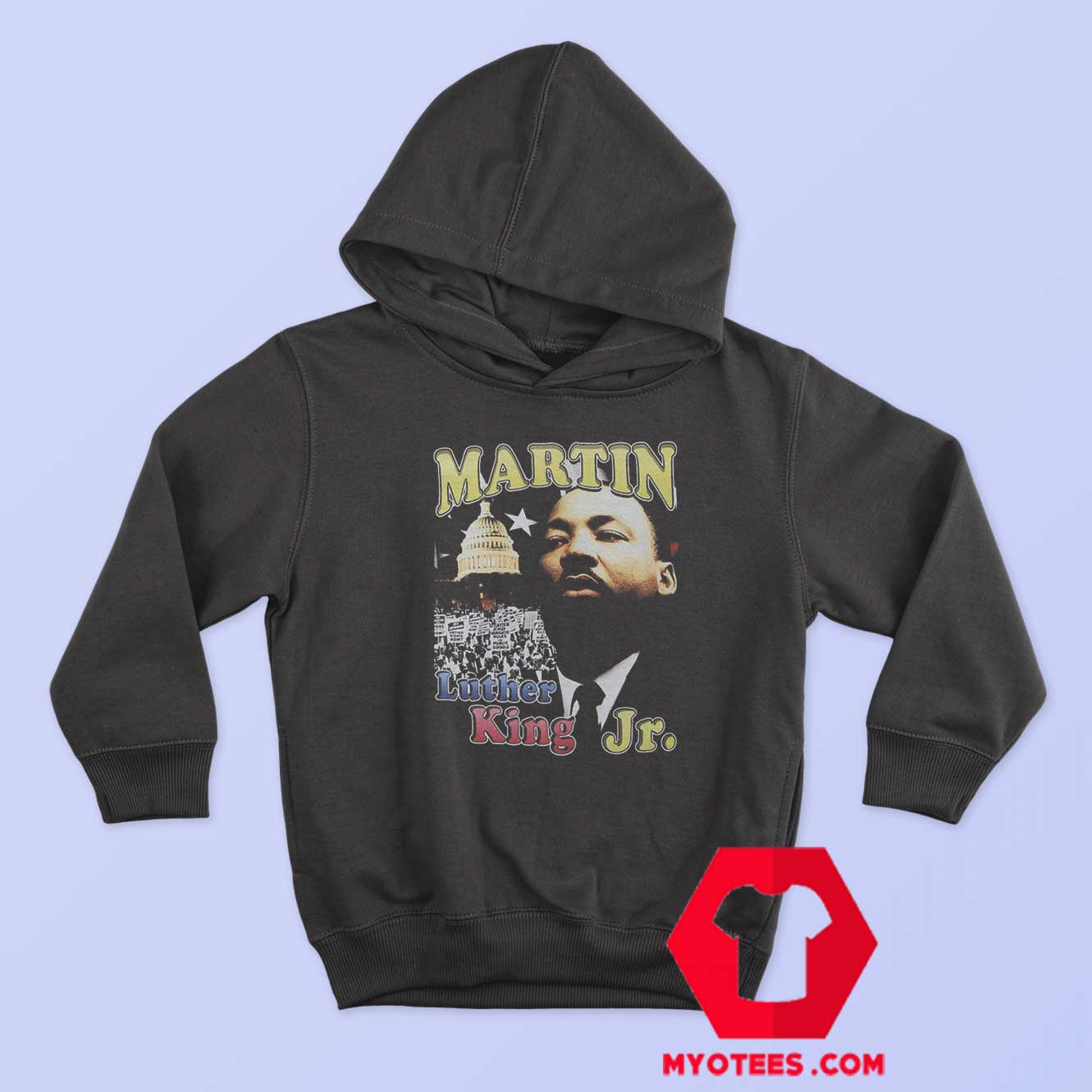 Vintage Martin Luther King Image Unisex Hoodie