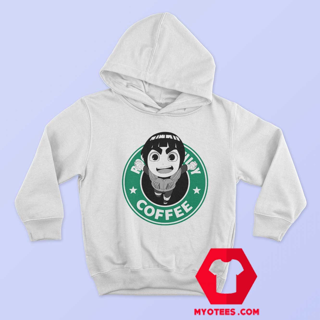 Starbucks Funny Parody Rock Lee Naruto Hoodie 