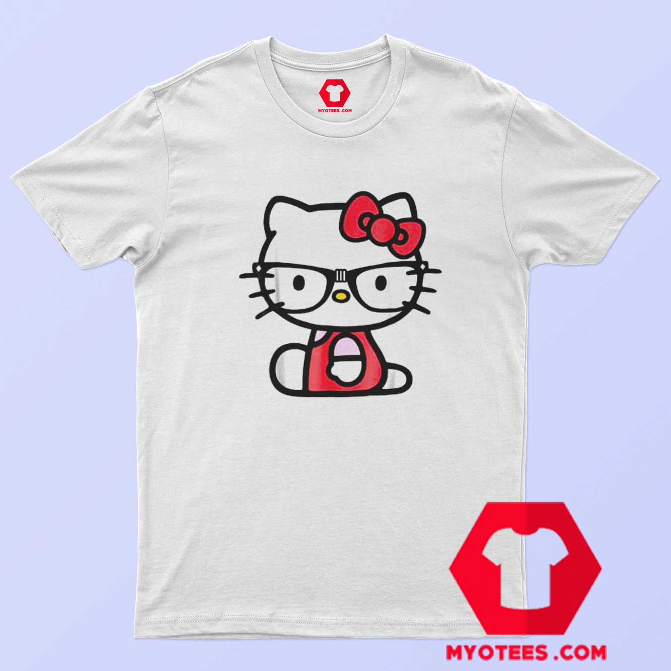 Vintage Hello Kitty Nerd Glasses Unisex T-Shirt | myotees.com