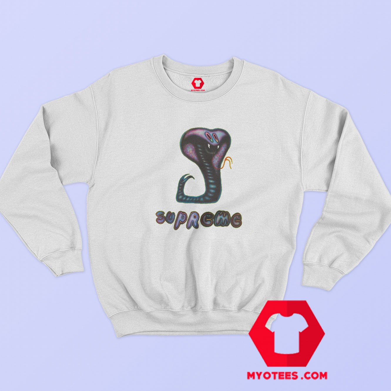 Cheap Supreme Snake Bright Unisex Sweatshirt