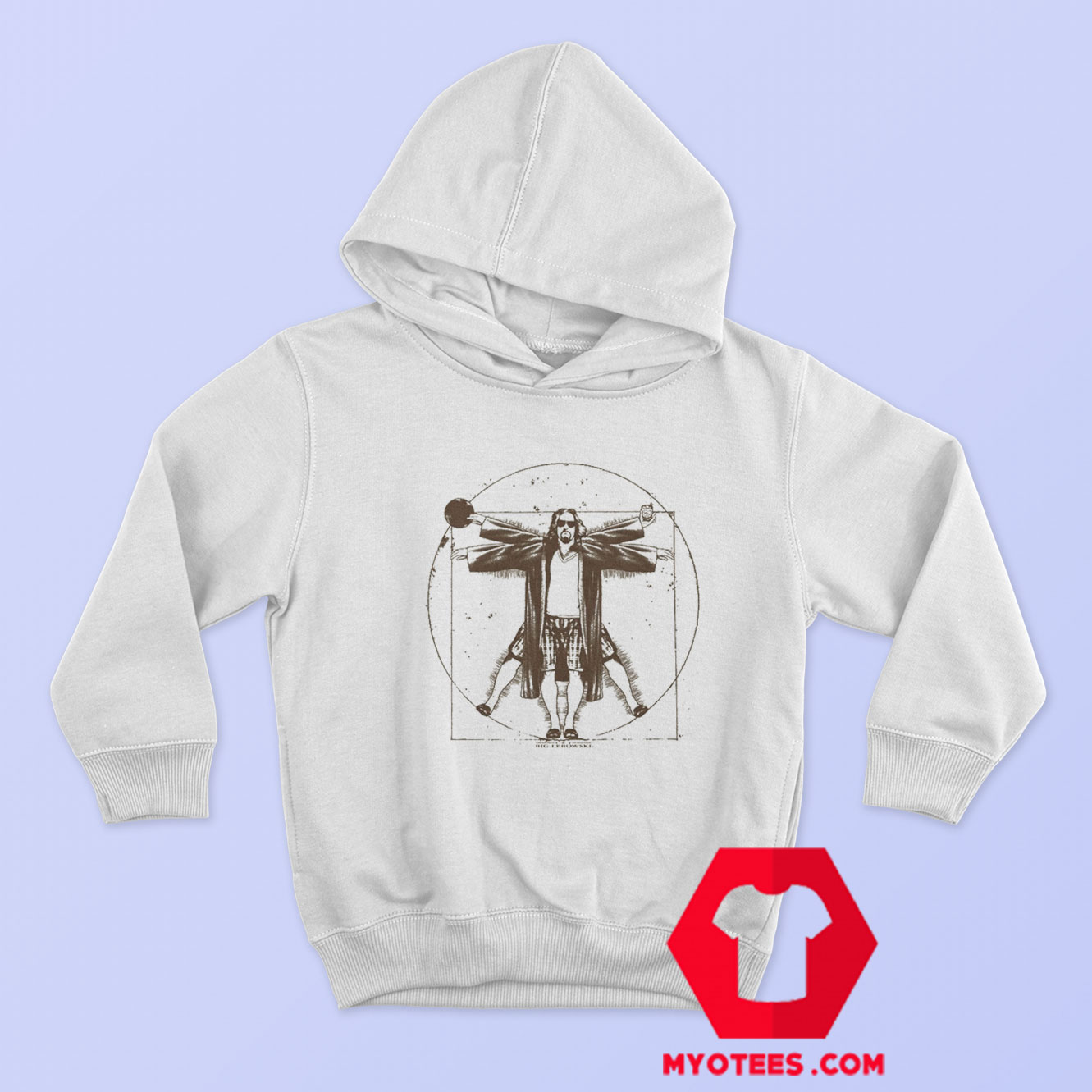 Vintage Movie Big Lebowski Vitruvian Man Hoodie