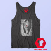 Vintage Aaliyah Red Lipstick Unisex Tank Top