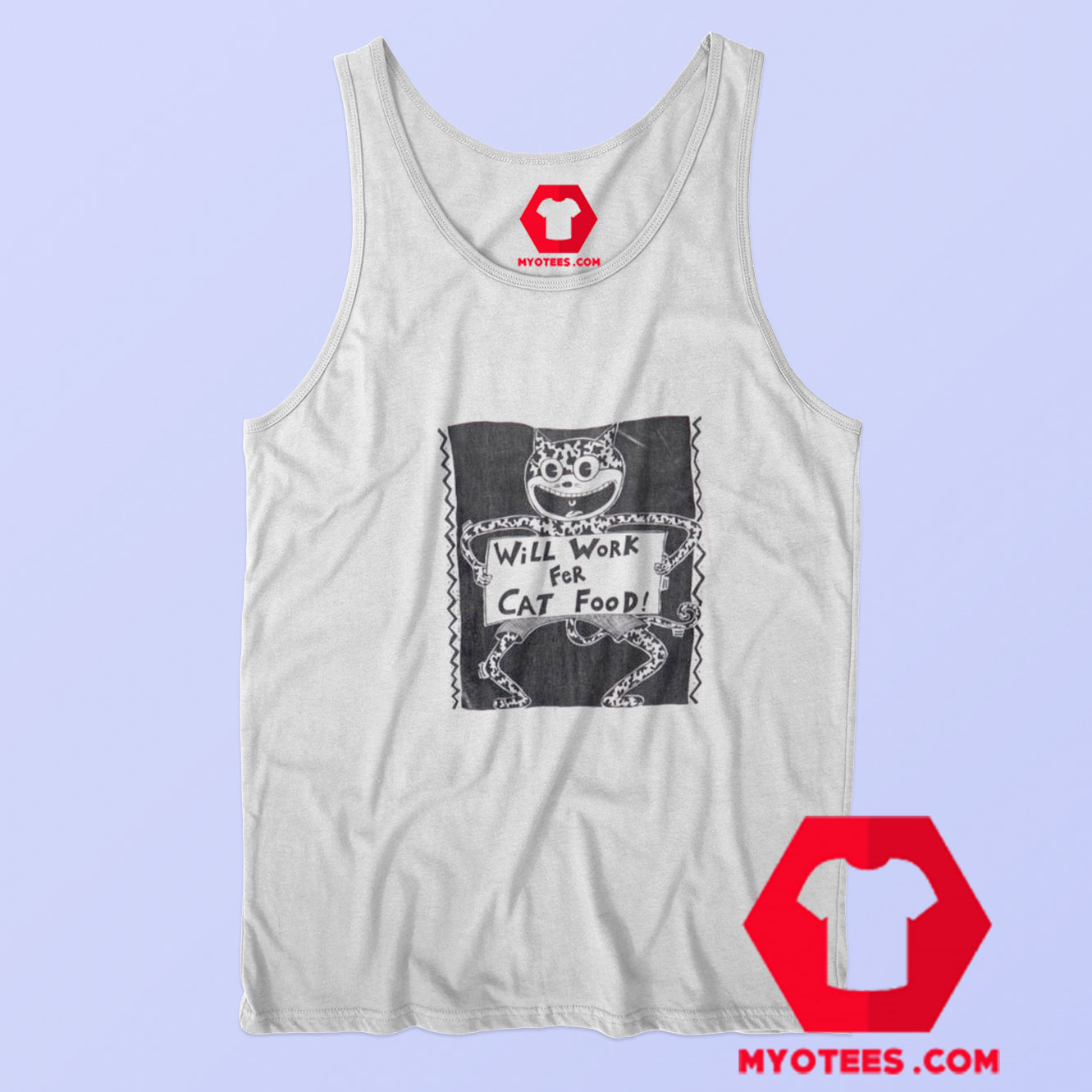 Will Work For Cat Food Vintage Unisex Tank Top
