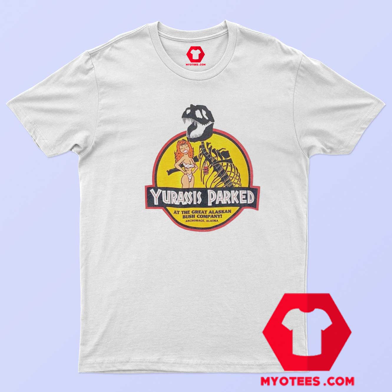 Funny Parody Yurassis Parked Alaska Beer TShirt