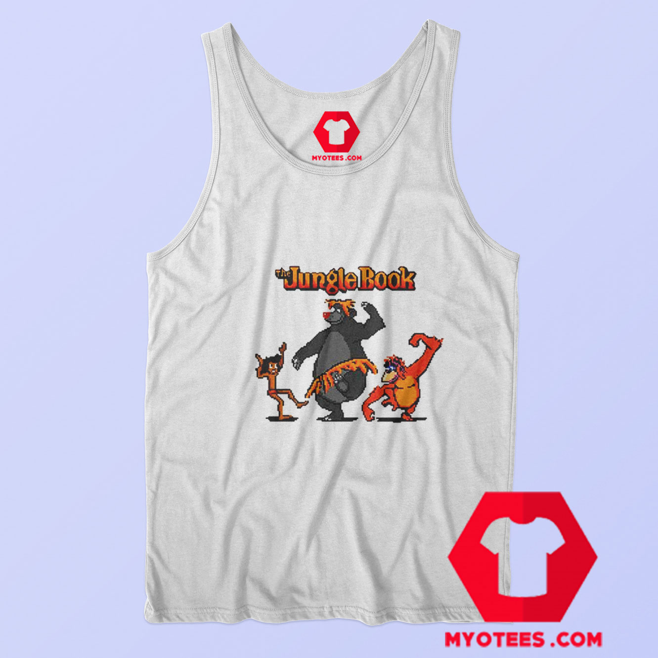 Disney The Jungle Book 8 Bit Jungle Tank Top