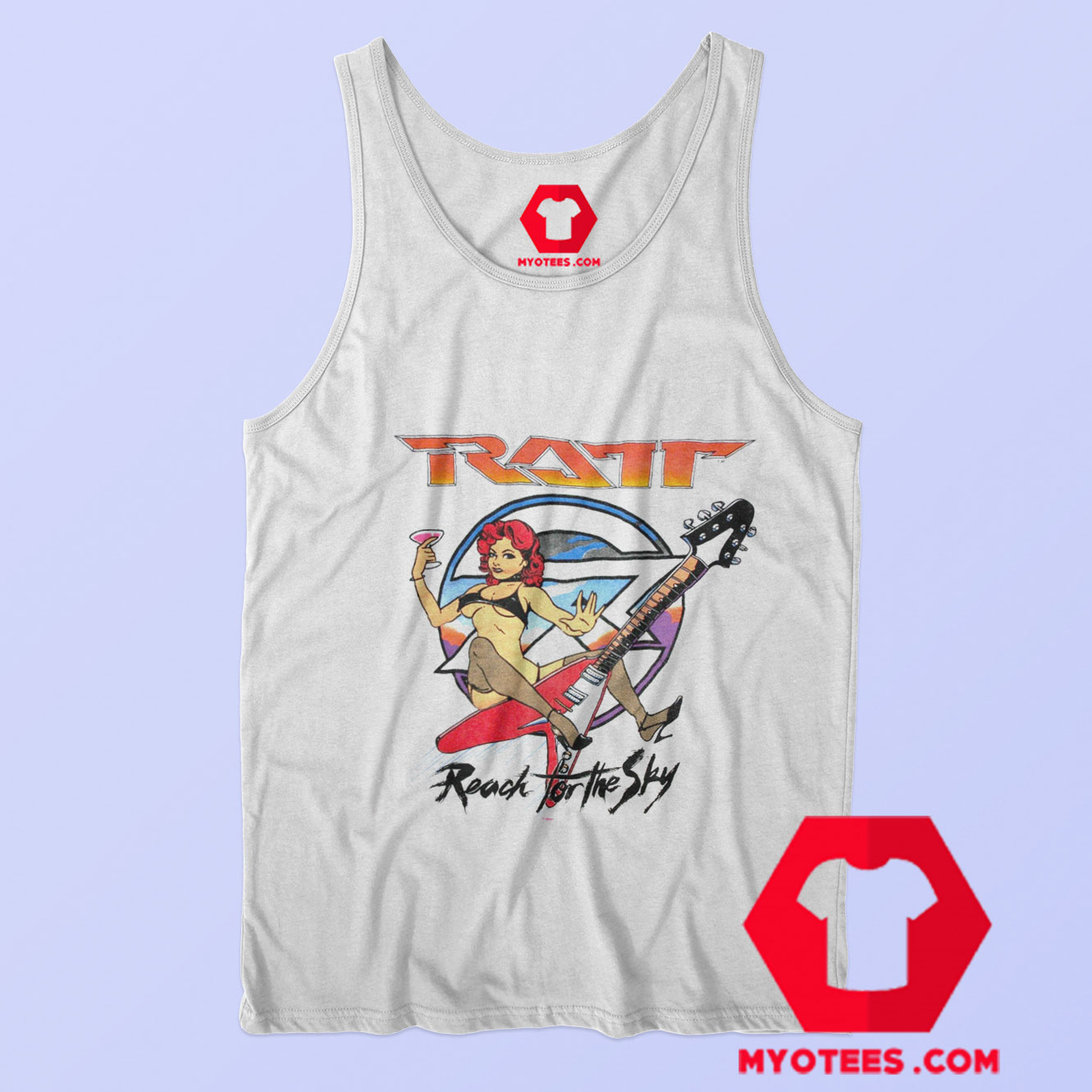 Vintage Ratt Reach For The Sky Concert Tour Tank Top