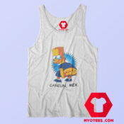 Bart Simpson Cancun Mexico Hola Parody Tank Top