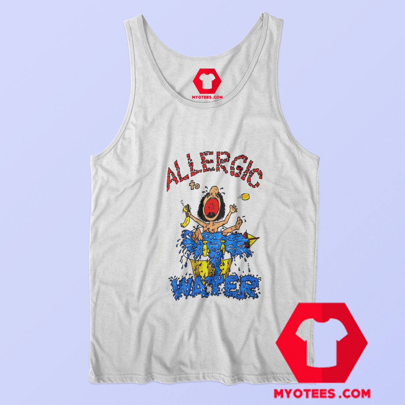 Vintage Allergic To Water American Characters Tank Top