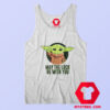 Yoda Mandalorian May The Luck Be With You Tank Top