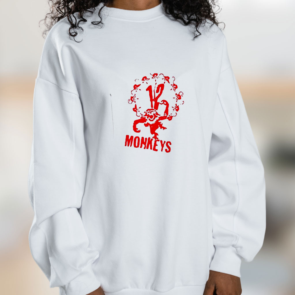 12 Monkeys Retro Vintage Graphic Sweatshirt