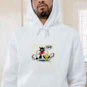 1988 Vintage Looney Tunes Let’s Do Lunch Graphic Hoodie