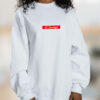 21 Savage Red Box Logo Graphic Sweatshirt
