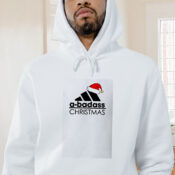 A Badass Christmas Adidas Logo Christmas Parody Graphic Hoodie