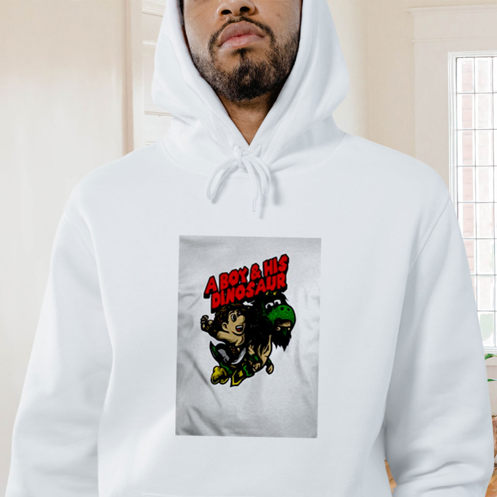 A Boy And His Dinosaur Graphic Hoodie