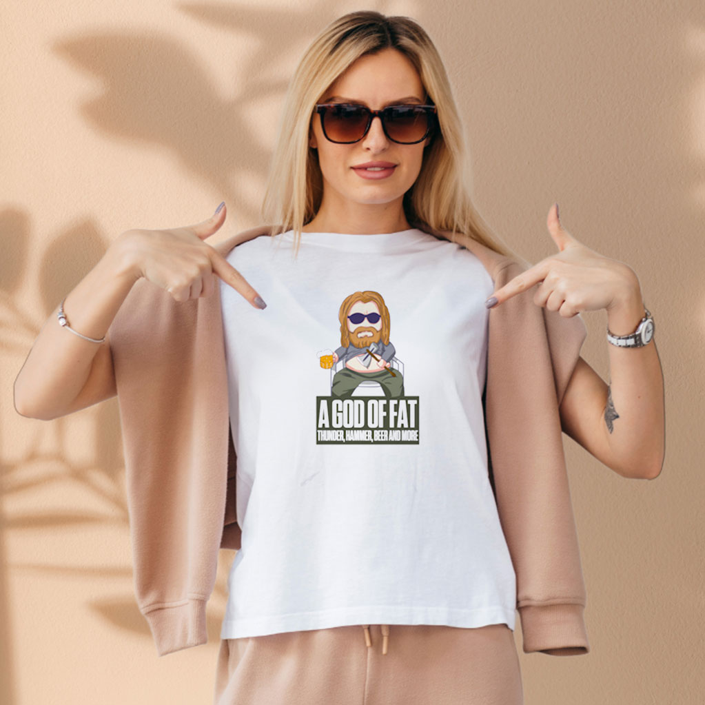 A God Of Fat Aesthetic Graphic Tees