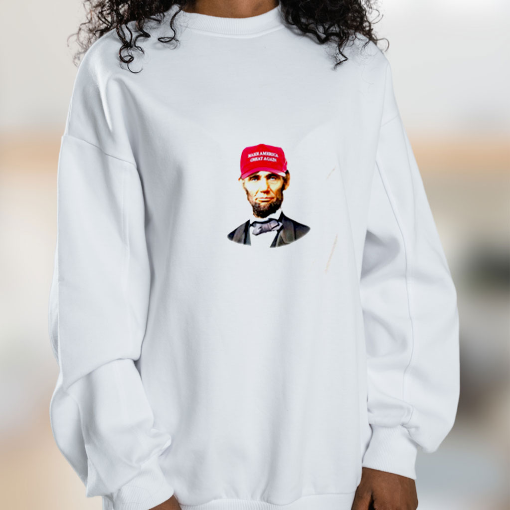 Abe Lincolndonald Trump Support Maga Hat Graphic Sweatshirt
