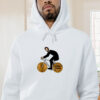 Abraham Lincoln Riding Bike Graphic Hoodie