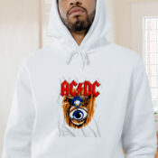Acdc Fly On The Wall Album Cover Graphic Hoodie
