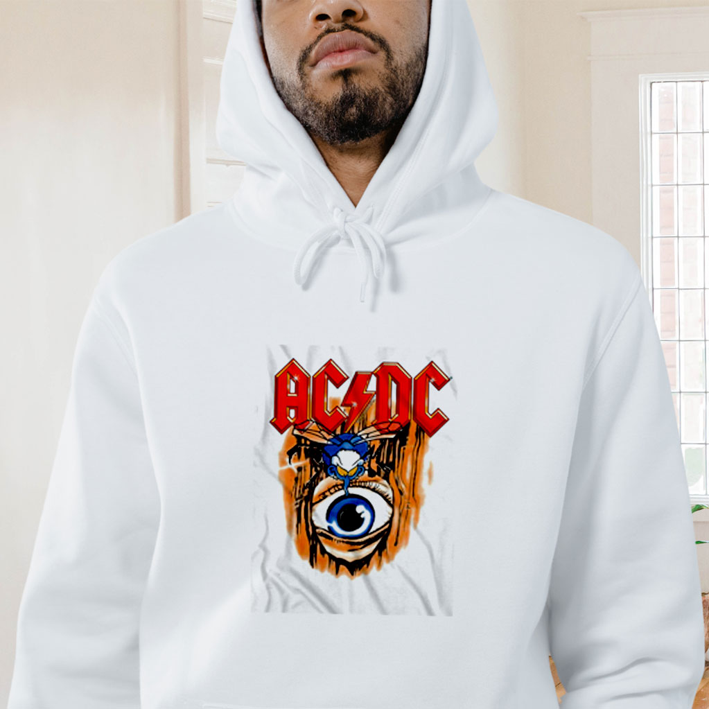 Acdc Fly On The Wall Album Cover Graphic Hoodie