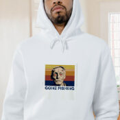 Albert Fish Gone Fishing Graphic Hoodie